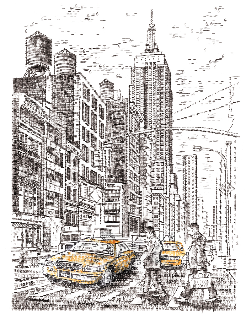New york city sketch drawing with pencil on paper vector illustration  detailed picture of world famous city flat style  CanStock